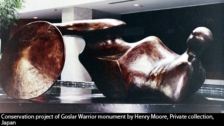 Conservation project of Goslar Warrior monument by Henry Moore, Private collection